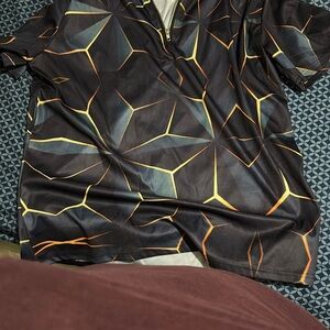 Geometric Patterned Men's Shirt